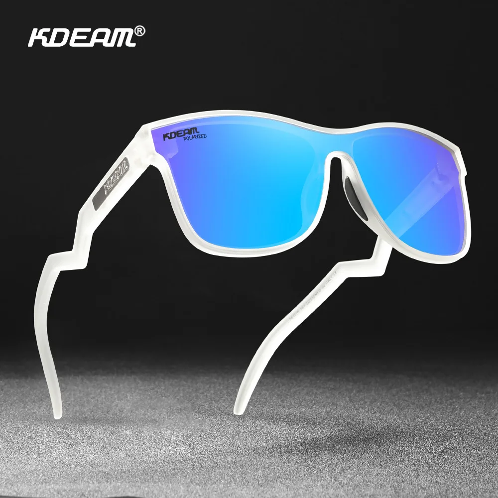 Kdeam 1,2mm polarisierte Sonnenbrille ultraleichte tr90 Herren Outdoor Sport bunte Brille 3d Metall Logo Fahrrad brille kd0809