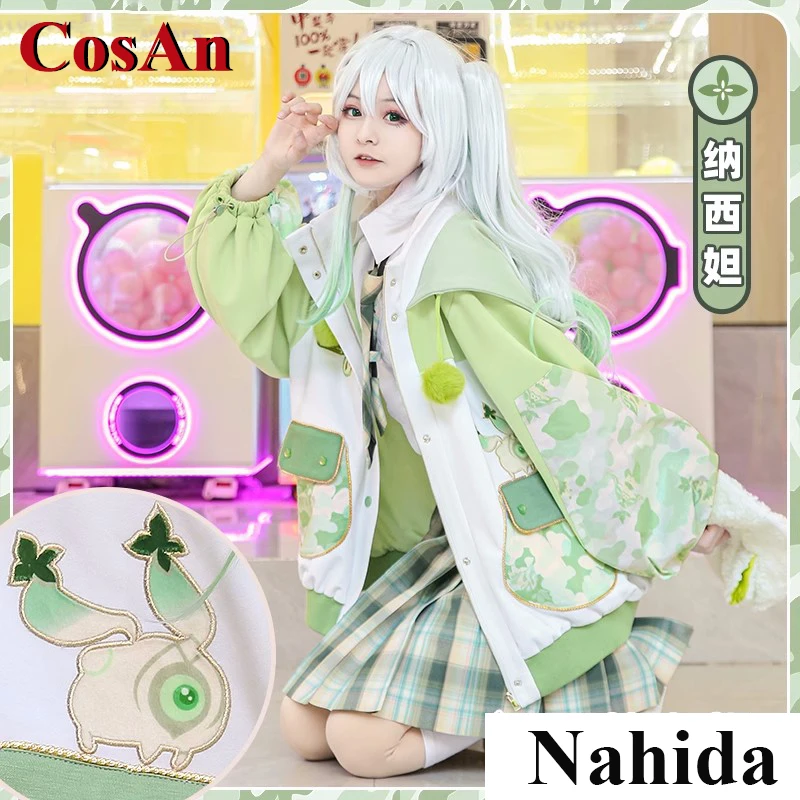

CosAn Game Genshin Impact Nahida Cosplay Costume Lovely Camouflage Coat Female Activity Party Role Play Clothing