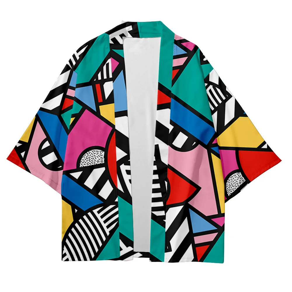 

Art Print Women's Kimono Summer Beach Haori Japanese Yukata Kimono Men Samurai Streetwear Casual Asian Kimonos Cardigan 2023