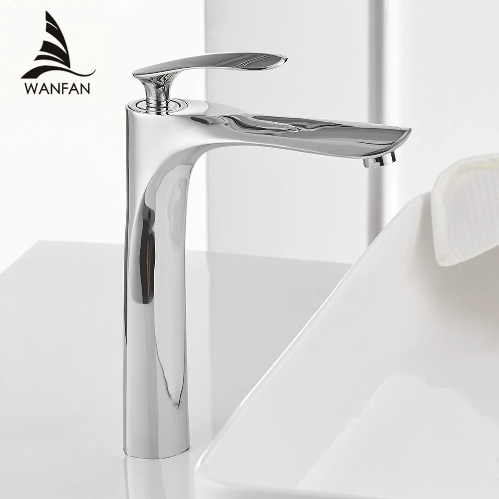 

Basin Faucets White Color Basin Mixer Tap Bathroom Faucet Hot and Cold Chrome Finish Brass Toilet Sink Water Crane Gold 228