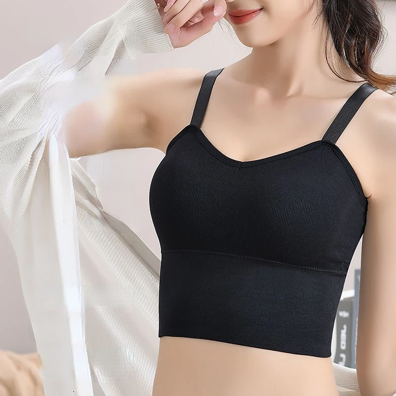 

Seamless Women Sports Bra Brassiere Fitness Gym Top Women Wirefree Lingerie Sexy Backless Bralette Suspenders Vest Crop Top