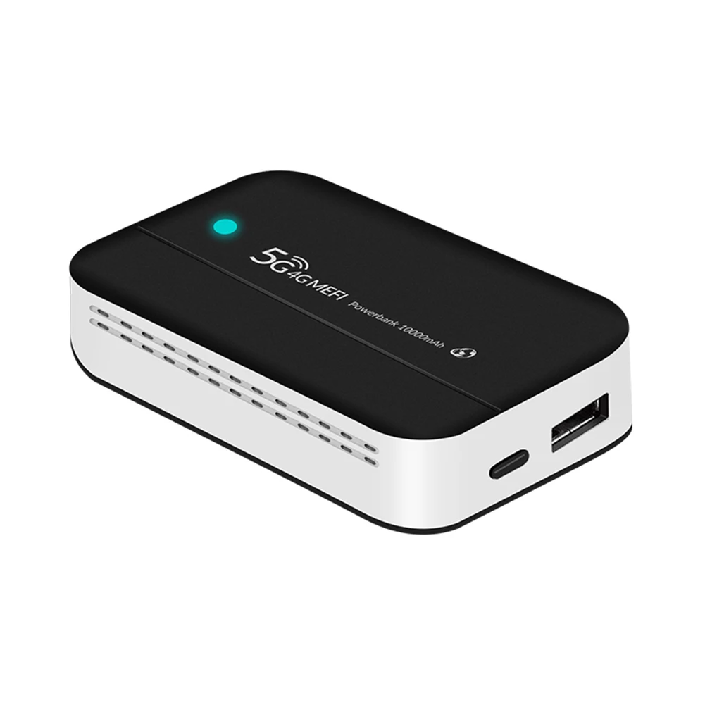 

4G LTE Mobile Router 10000mAh Type-C USB Hotspot Portable Power Bank WiFi for Business Office Network for Outdoor Trip Internet