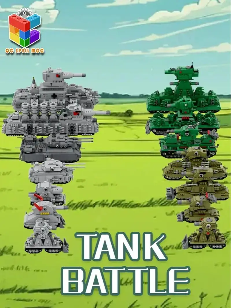 MOC KV-44 戦闘戦車ランドクルーザービルディングブロック WW2