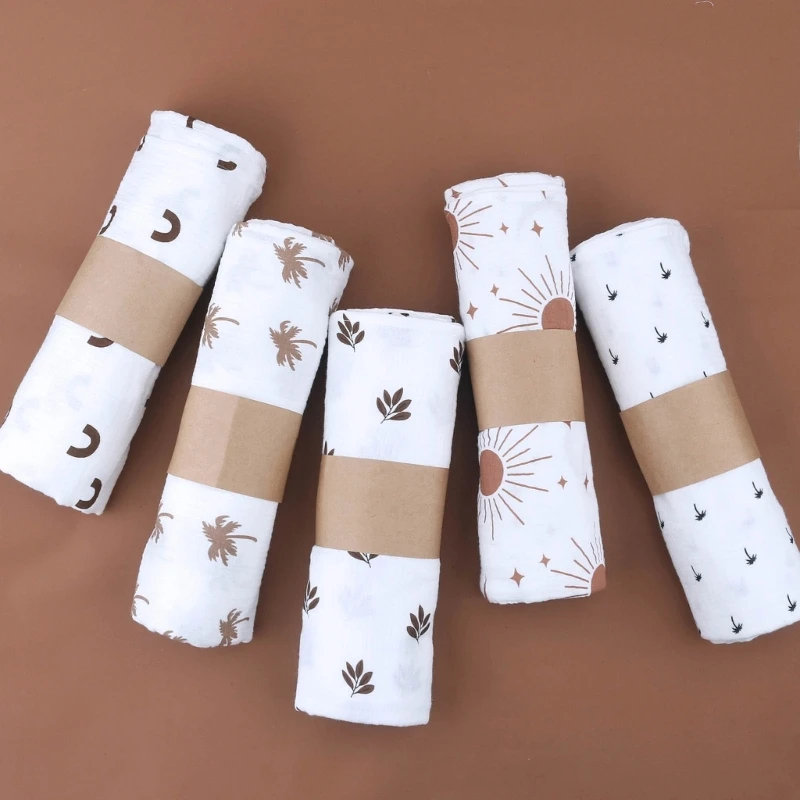 Cotton Gauze Muslin Baby Blanket Swaddle Wrap Kids Bath Towel