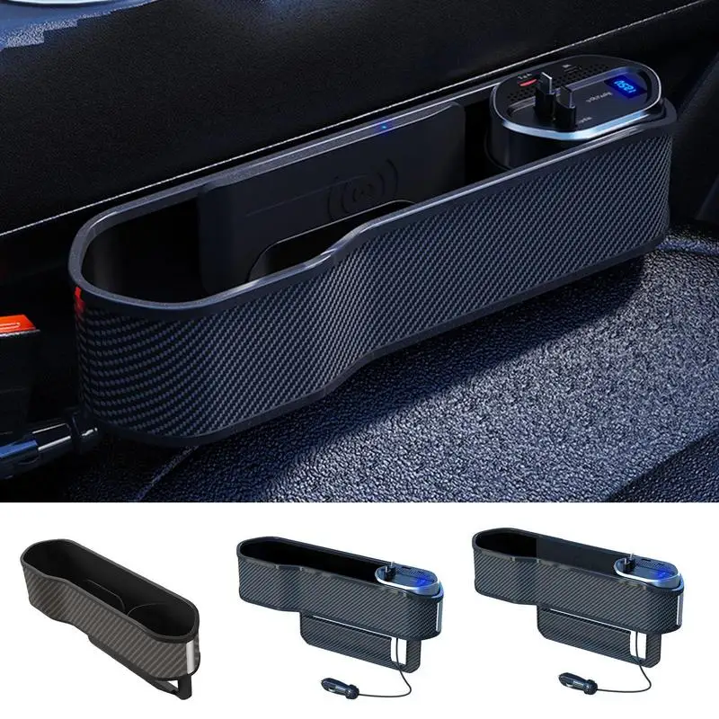 

Car Seat Crevice Filler Organizer Portable Storage Box For Seat Crevice Reusable Divider Crevice Pockets Car Seat Plug Strip