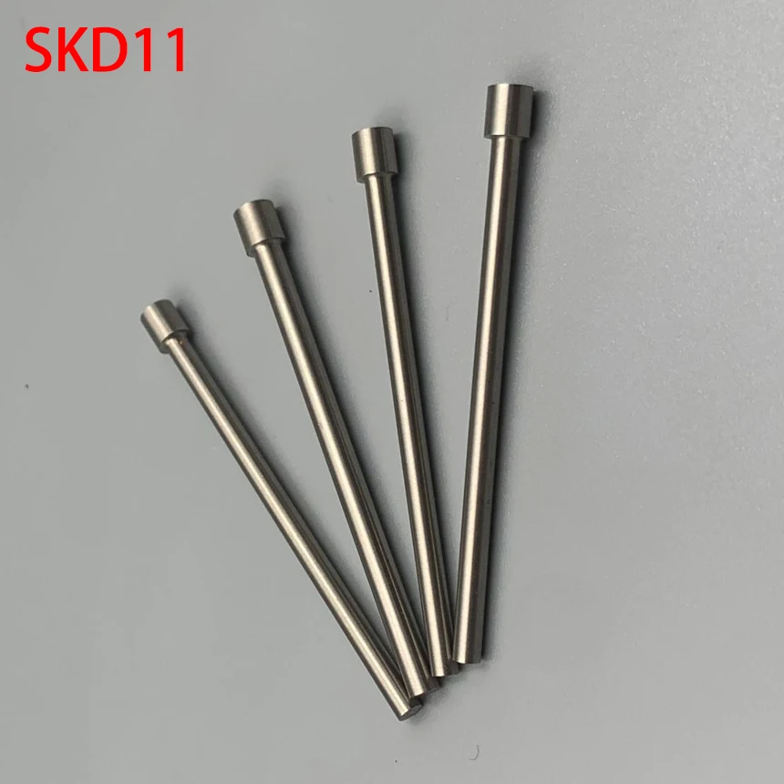 2*100 2x100 2mm OD HRC60 T Shape Type SKD11 Press Die Component Straight Plastic Mold Ejector Punch Pin