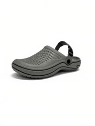 Men's Summer Breathable Lightweight Non - Slip Casual Clog Sandals - 45 (GRAY)