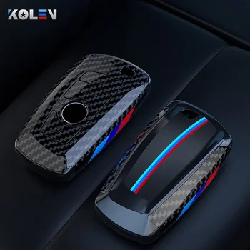 ABS Auto In Fibra di Carbonio Chiave A Distanza Della Copertura Della Cassa Borsette Per BMW F10 F20 F30 F15 F16 F07 F01 F02 F25 F31 1 3 5 7 Serie X1 X3 X4 X5 X6 - ABS Auto In Fibra di Carbonio Chiave A Distanza Della Copertura Della Cassa Borsette Per