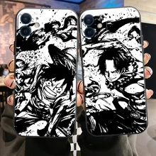 

ONE PIECE Phone Case For iPhone 11 12 13 Pro MAX Mini 6 7 8 6S Plus X XR XS SE 2020 5 Soft Funda Hot TPU Anime Funda Back Cover
