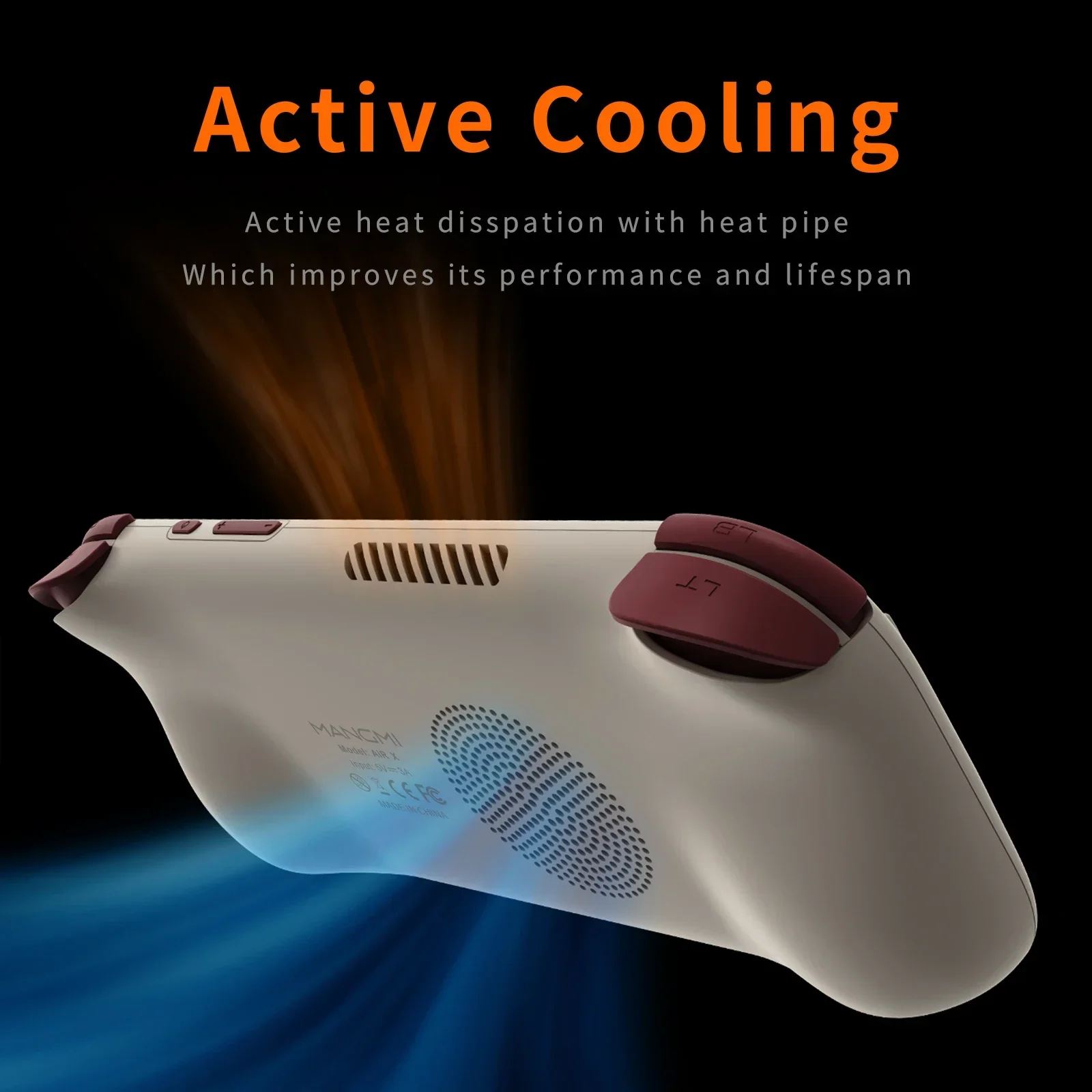 Mangmi Air X Handheld Game Console With Active Cooling And Android_voghion.com