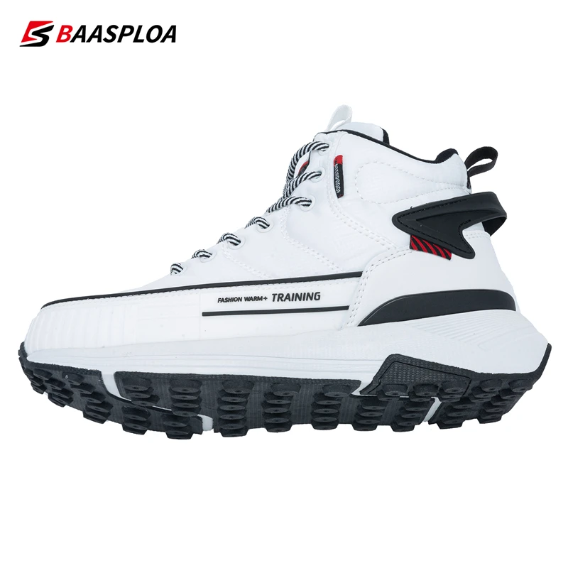 Baasploa Women Plush Shoes Winter Boots Non-Slip Female Waterproof Outdoor Shoes Warm Sneaker Snow Boots Comfortable 2023