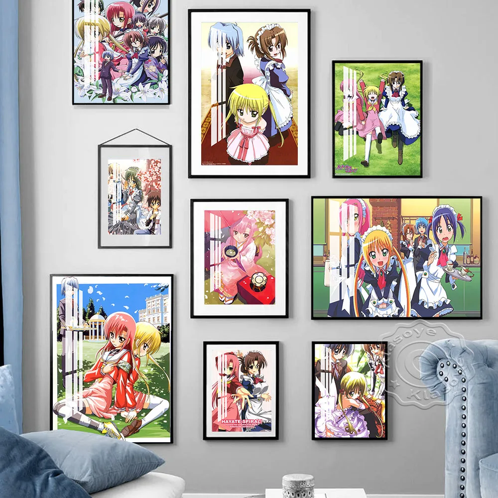 

Hayate The Combat Butler Japanese Anime Art Print Poster Cartoon Manga Modern Canvas Painting Otaku Bedroom Wall Picture Decor