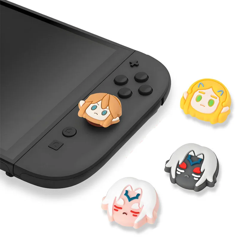 2pcs Silicone Thumb Stick Grip Cap Protective Cover For Switch Joy-con/NS 2 Pro Game Controller NS2 Protector Case_voghion.com