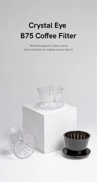 TIMEMORE Crystal Eye B75 Coffee Filter For Trave Office Kitchen House