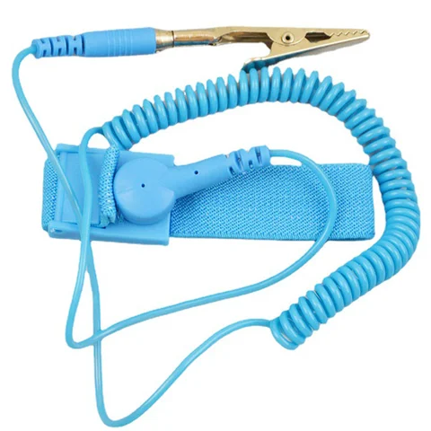 Static ESD PVC Wired Wrist Strap Discharge Grounding Prevent Static Shock With Clip For Sensitive Electronics Repair Work