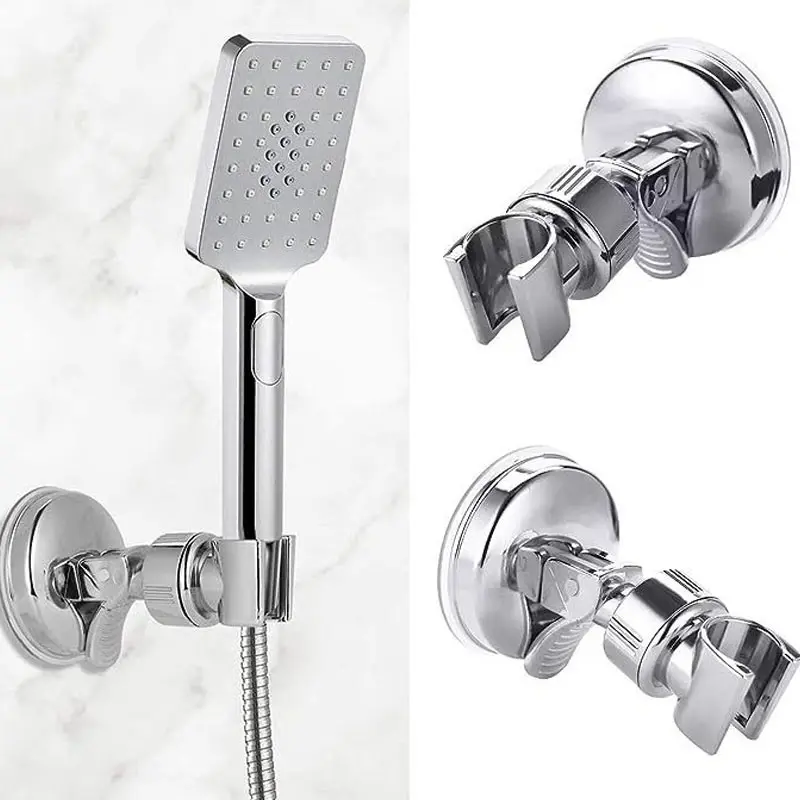 Perforation-free strong suction cup shower holder base wall fixed socket bathroom