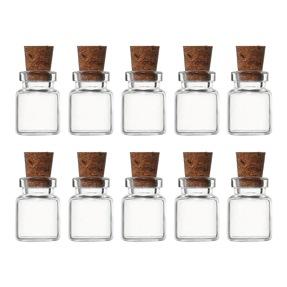 DIY Transparent Empty Message Bottles Mini Glass Bottle with Cork Stopper Birthday Wedding Xmas Party Decor Favors Wholesale 6