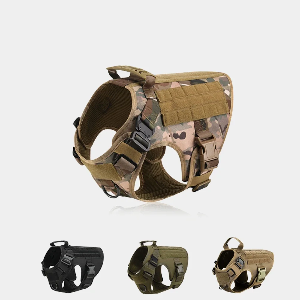 

Large Dog Harness And Leash Set Pet German Shepherd Malinois Training Walking Vest Dog Harness And Collar Set For All Breeds Dog