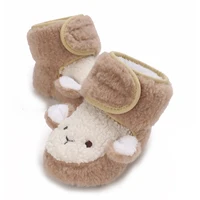 Autumn Winter Boots Baby Girl Boys Winter Warm Shoes Solid Fashion Toddler Fuzzy Balls First Walkers Kid Shoes 0-18M 3