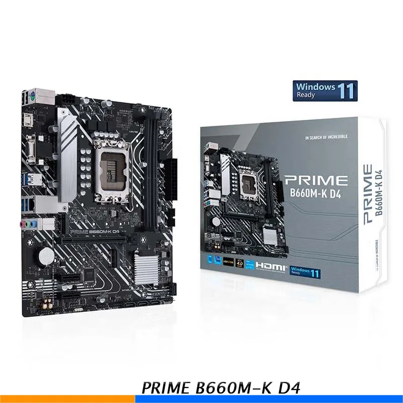Desktop Motherboard For ASUS PRIME B660M-K D4 Supprt 12700/12400F 1 Desktop Motherboard For ASUS PRIME B660M K D4 Supprt 12700 12400F