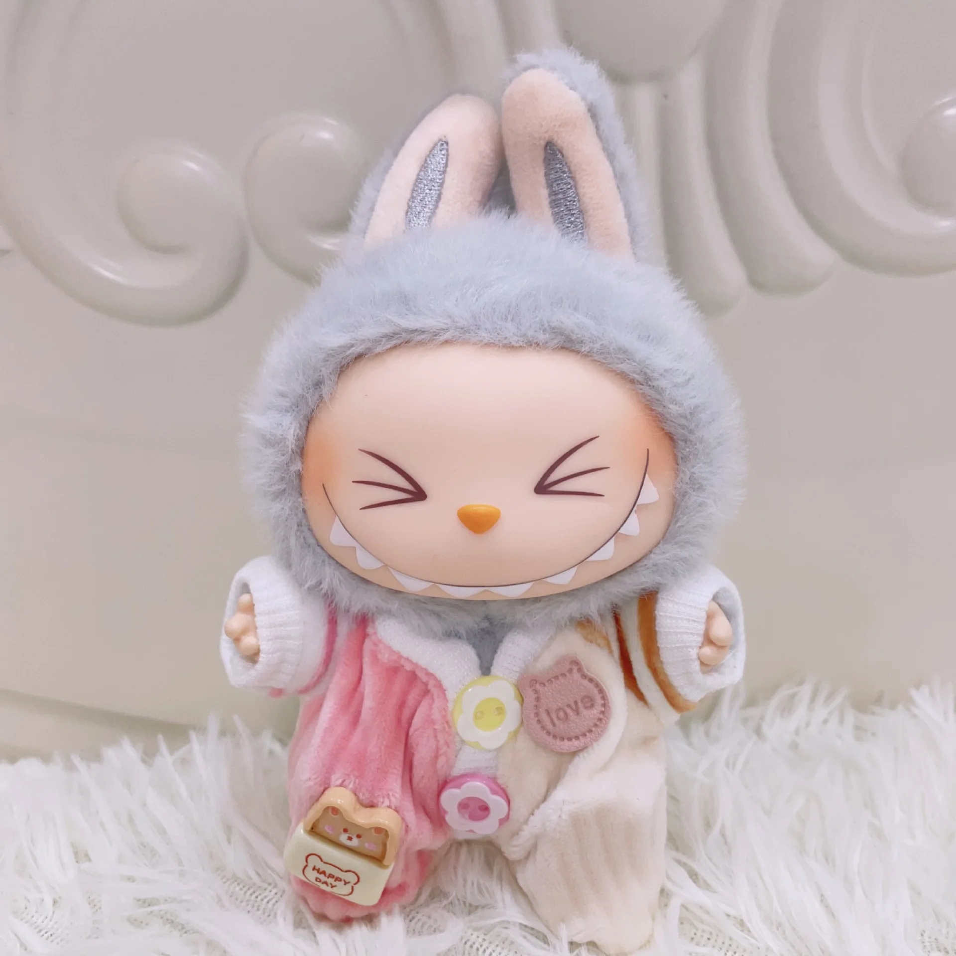 Ensemble De Couette/pyjama De Poupée Labubu 15/17cm, Accessoires De Décoration De Maison De Poupée Pour Ropa Labubu