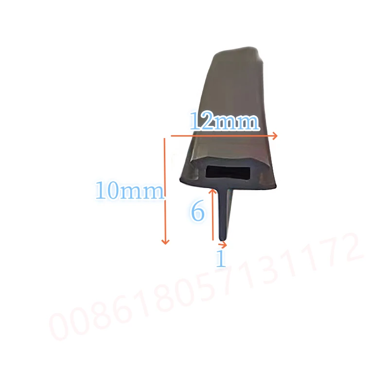 Description Picture 2 of itemRubber T Strip Insert Glass Metal Wood Panel Edge Encloser Shield Car Cable Cover Solar Photovoltaic Sealing Red Black