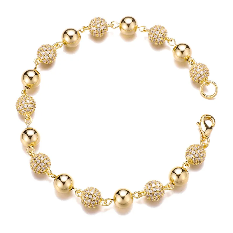 Kさん専用　GARNI Stone Ball Chain Bracelet Gold Ball Chain Bracelet - Nuha Jewelers