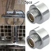 1/2pc Adapter Shower Hose Adaptor 3/4"(25mm) Female To 1/2" (20mm) Male Chrome Reducer Bathroom Faucet Pipe Fittings 3