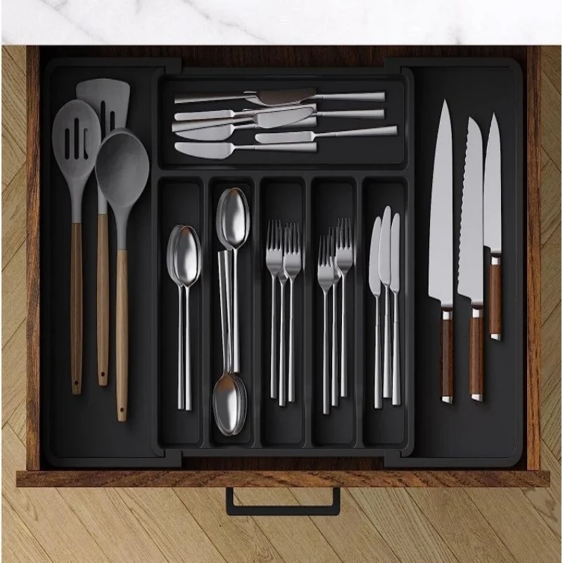 Extended Cutlery Utensil Tray Adjustable Cutlery Holder 18 Extended Cutlery Utensil Tray Adjustable Cutlery Holder