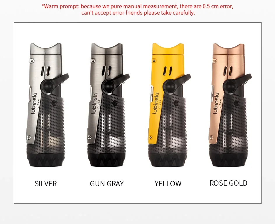 Description Picture 4 of itemLUBINSKI Lighter With Cigar Needles Drege Tool Cigar Lighter With Punch Cutter Mini Pocket Cigar Torch Lighters