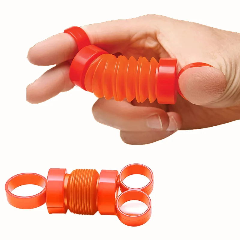 Finger Pull Tube Poptubes Finger Movement Stretch Tube Fidgets Sensory Fidget Toy for Autism Stress Relief Toy Adult Office Toys Gift