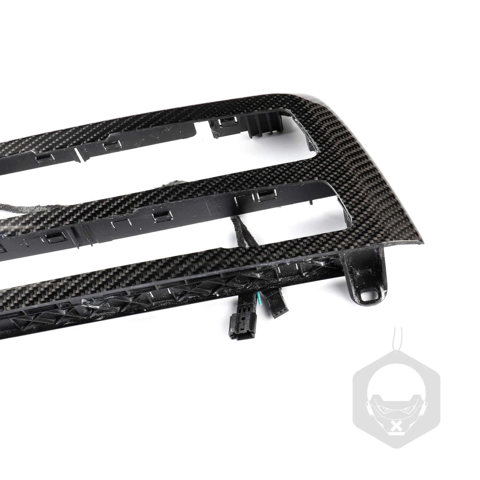 Central Control CD Panel Double-Color Atmosphere Lamp Carbon Fiber Decorative Frame For BMW 3/4 Series F30 F35 F32 F36 M3 F80