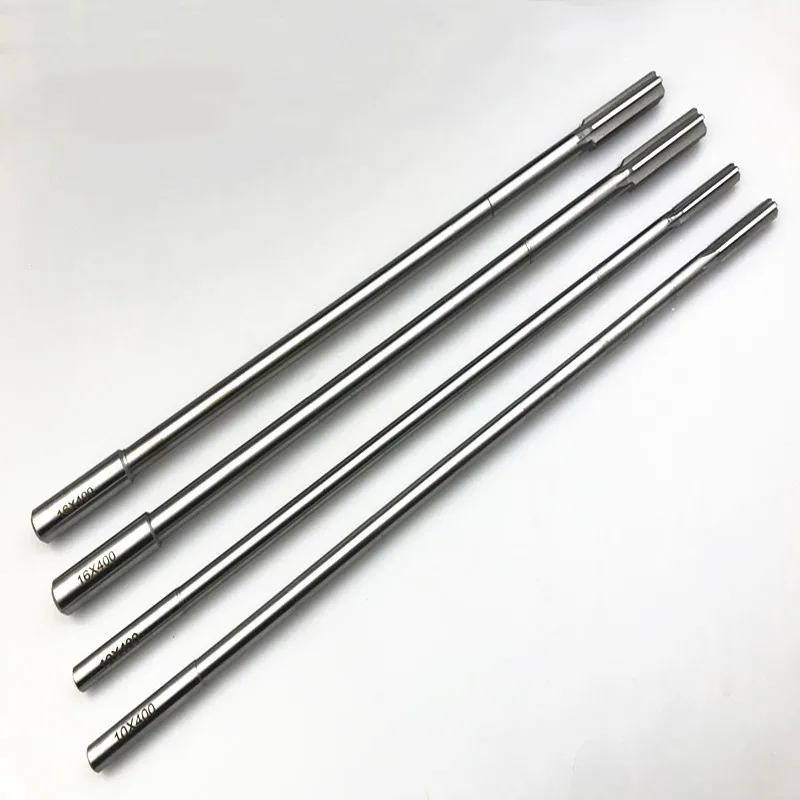 HSS H7 extended straight shank machine reamer 3-12mm 100 220 300mm total length suitable for mechanical chuck reamers hss reamer steel reamer tools