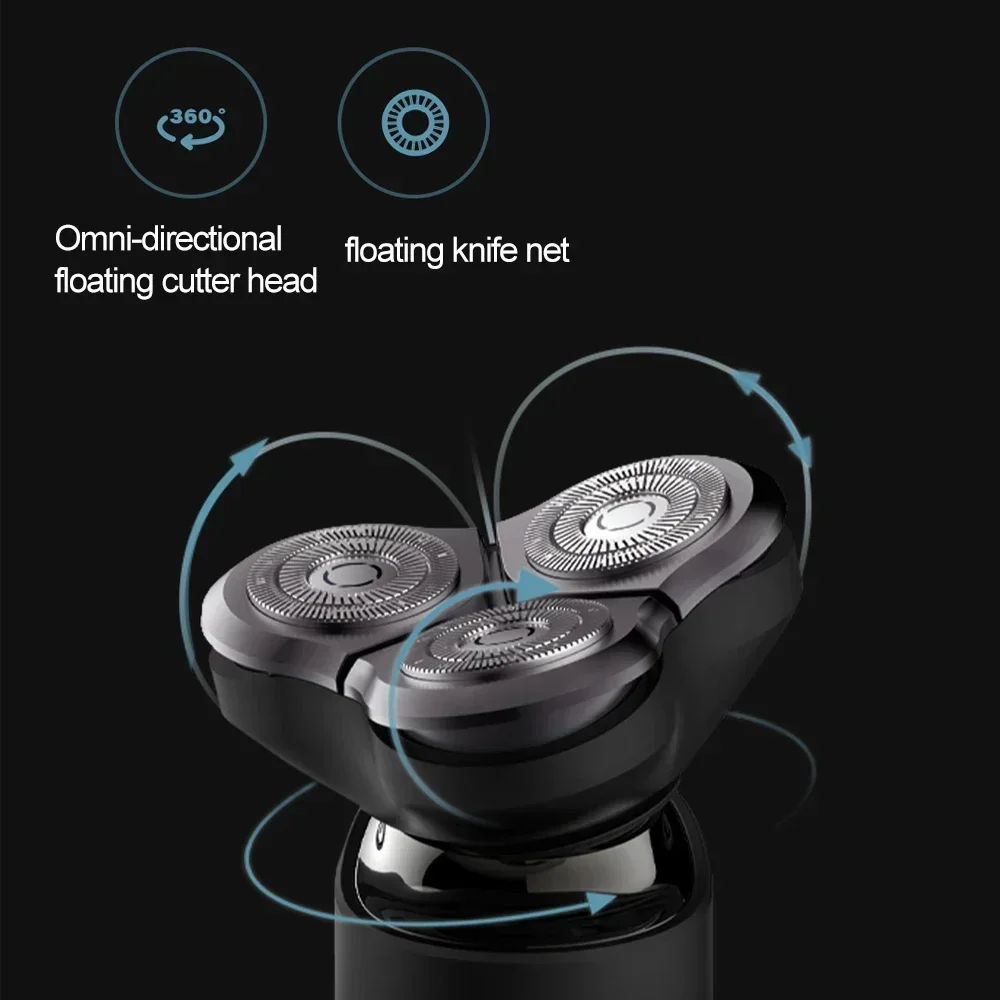 XIAOMI MIJIA S500 Electric Shaver Dry Wet Shaving Triple Blade Trimmer Beard Floating Head Men's Shaver Electric Razors Machine 5