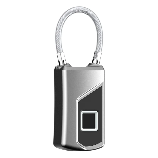 Intelligent Fingerprint Lock Portable Drawer Safety Lock Keyless Waterproof USB Rechargeable for Door Suitcase Backpack 4
