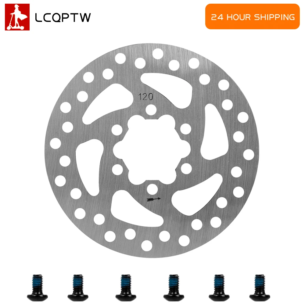 

For VSETT 9 9+ ZERO 8X 9 Electric Scooter Universal 120mm 6 Holes Disc Brake Rotor Colorful Brake Disc With Screws Replace Parts