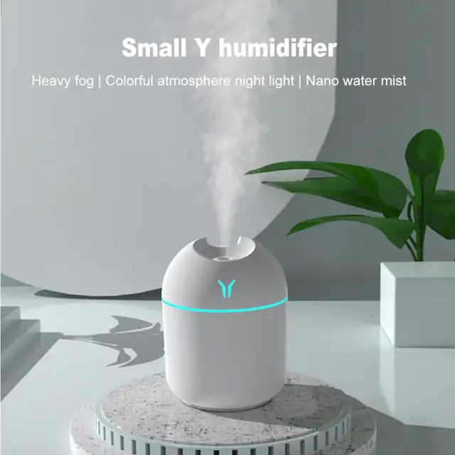 250ML Mini Air Humidifier Essential Oil Aromatic Diffuser Spray For Home Car USB Ultrasonic Mist Maker LED 6Pcs Aromatherapy Oil 3