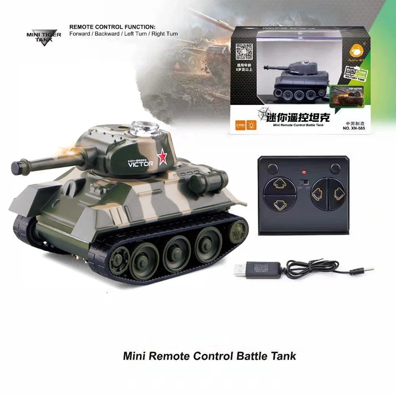 Mini char RC Tigre télécommandé - Jouet enfant 4 couleurs