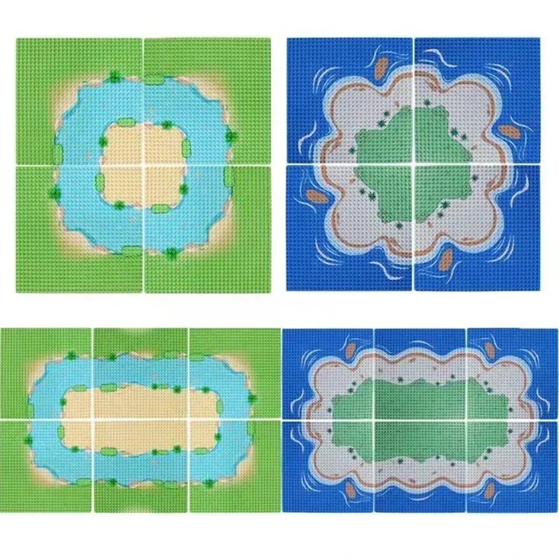 Çeşitli plakalar ve yapılar düzenli bir şekilde sıralanmış