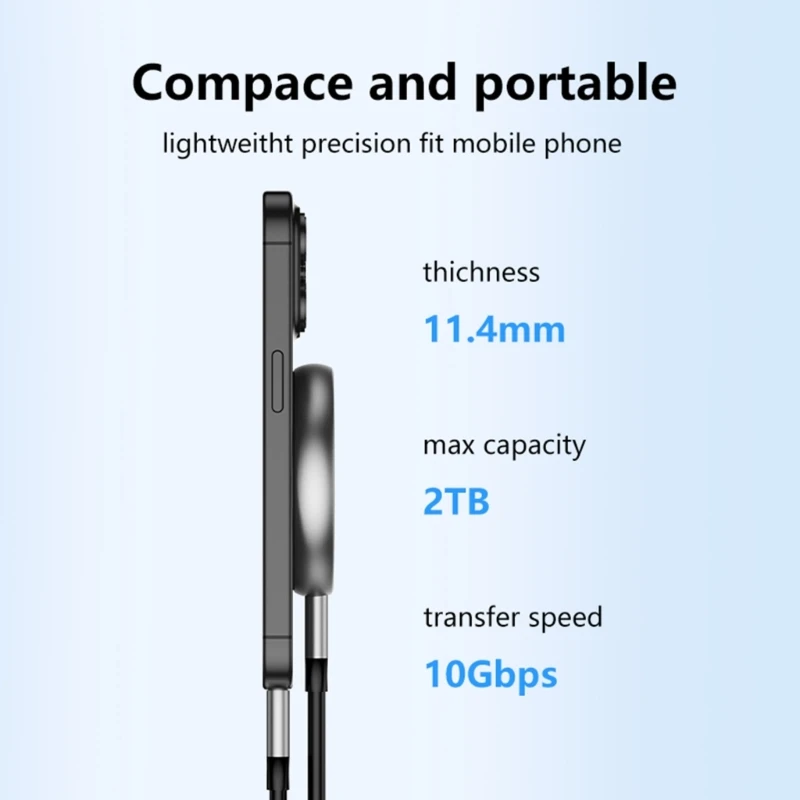 안전하고 효율적인 USB 3.1 마그네틱 2230/2242 NVMe 외부 SSD 인클로저