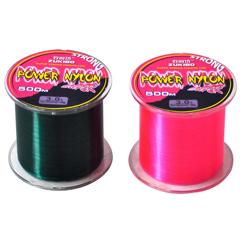 

Zukibo-Super Strong Nylon Fishing Line, Japan Durable Monofilament, Carp Fishing, Rock Sea Fishing, 5 LB-40 LB, 500m， pesca mar