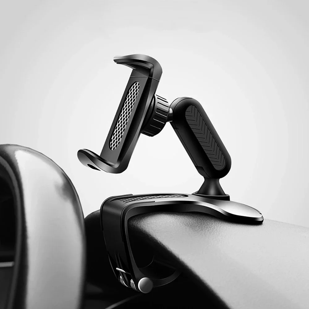 

1Pc 360 Angle Car Auto Interior Dashboard Mount Holder Stand Clamp Cradle Clip Black for Cell Mobile Phone GPS Universal Part