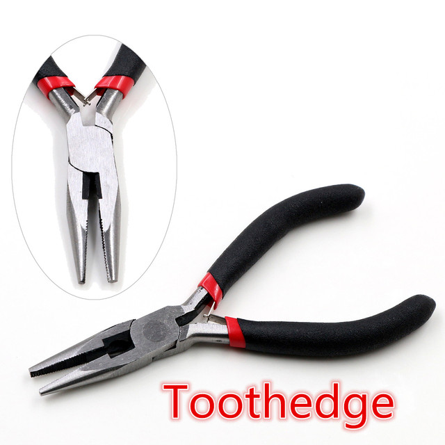Piece Stainless Steel Needle Nose Pliers Jewelry Making Hand Tool Black 12.5cm