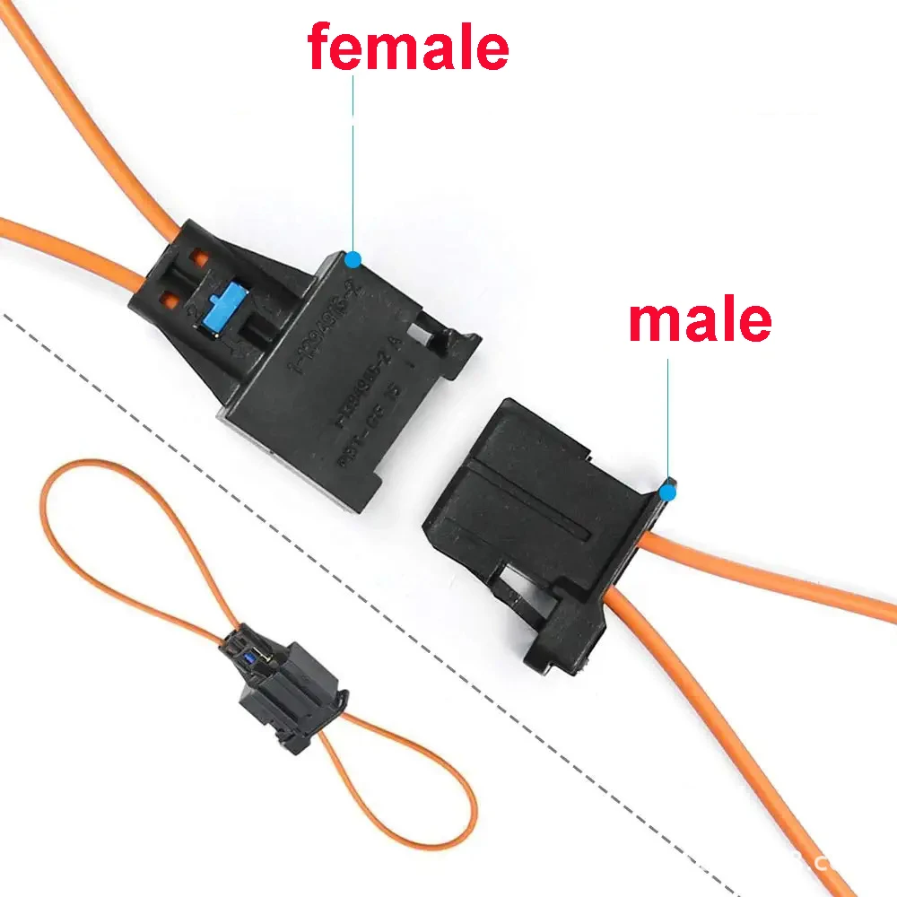 

Scan Diag Tool Cable Car RepairMOST Fiber Optic Male to Female Connector Loop Bypass for Audi BM-W Pors-che Be-nz Automotive