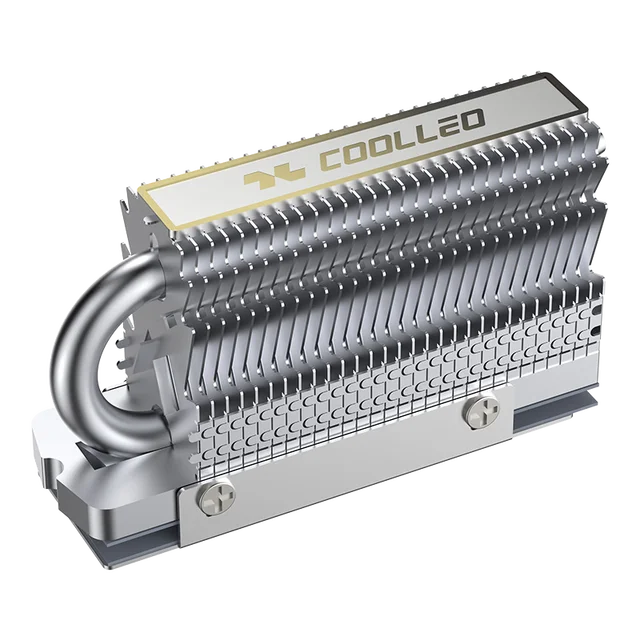 HR-09 M. 2 2280 SSD Heat Sink Fully Electroplated Reflow Welding AGHP HeatPipe M.2 Solid State Drive Radiator SSD Cooler