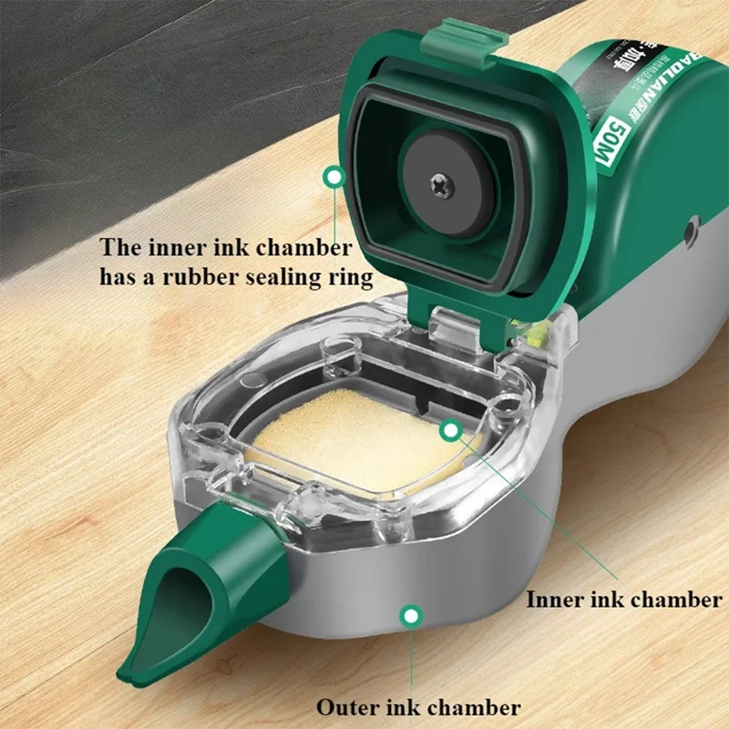 AC23-Woodworking Ink Fountain Automatic Drawing Line Marker Carpentry Building Construction Ground Marking Scriber