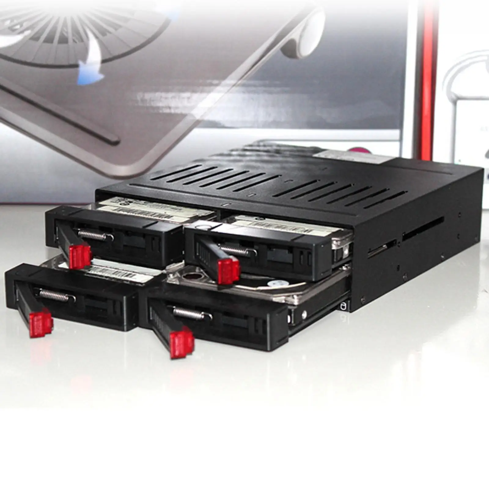 Sata Estojo de Disco Rígido Interno Hdd Gabinete Ssd Ventilador Silencioso Embutido de Longo Prazo Suporte 2.5 Pcs He2006