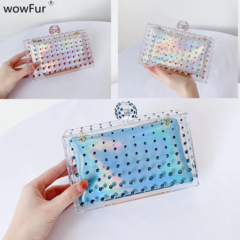 Metallic Pu Flap Bag W/rhinestone