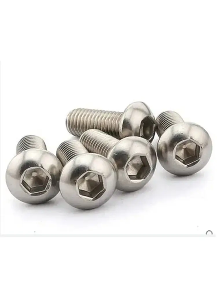 

100pcs/lot M2*4/5/6/8/10/12M2.5*4/5/6/8/10/12/16 stainless steel 304 hex socket round pan head small screws bolts hardware507