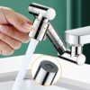 Retractable Universal 1440 °Swivel Robotic Arm Swivel Extension Faucet Aerator Kitchen Sink Faucet Extender 2 Water Flow Mode 2